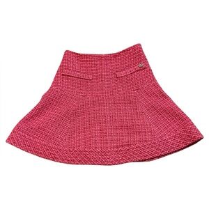 Y2K pink WOOL skirt, size small